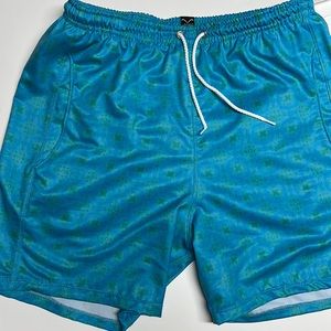 Mens swim trunks abstract print
